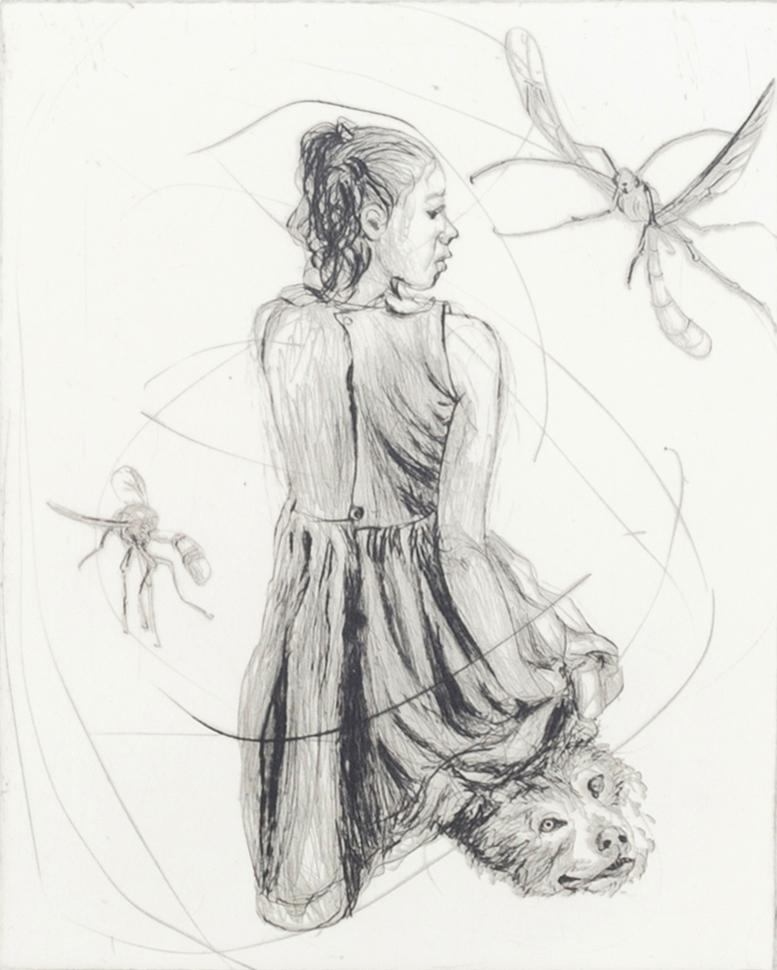 LINN FERNSTRÖM, drypoint, signed and numbered 9/25, 2008.