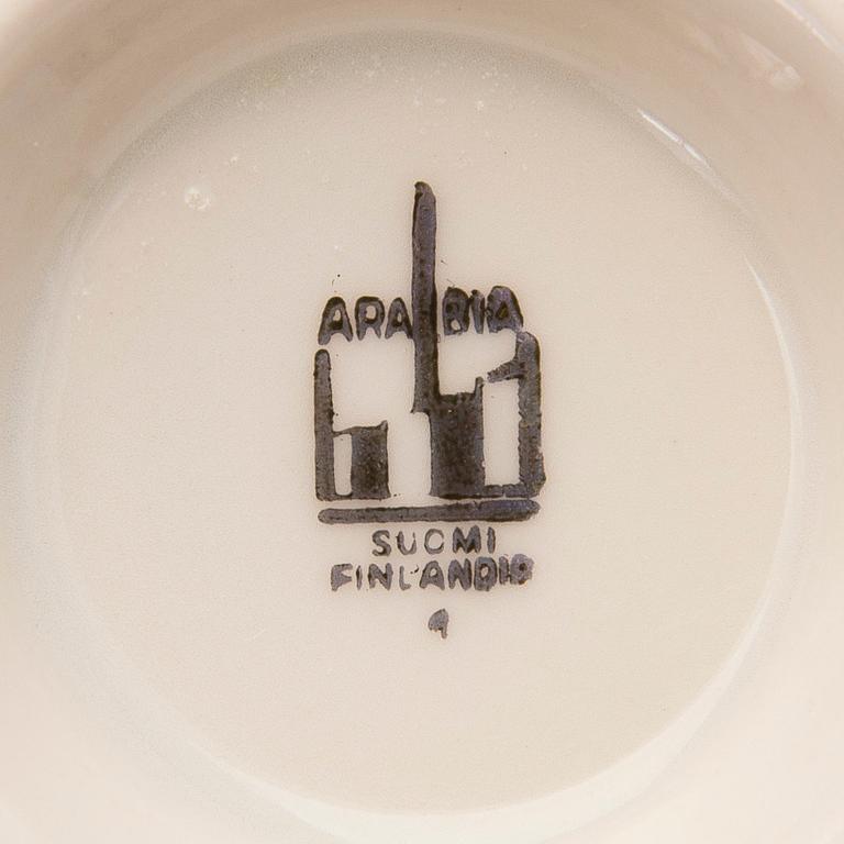 TEEASTIASTO, 23 osaa, posliinia, Arabia 1932-49.