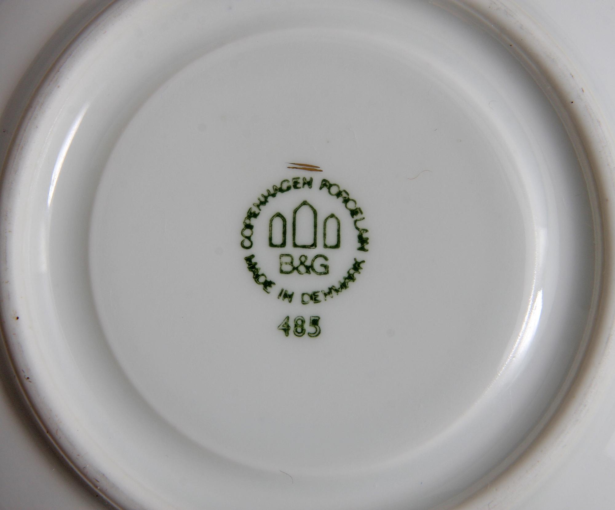 KAFFESERVIS, 12 delar, porslin, Bing & Gröndahl.