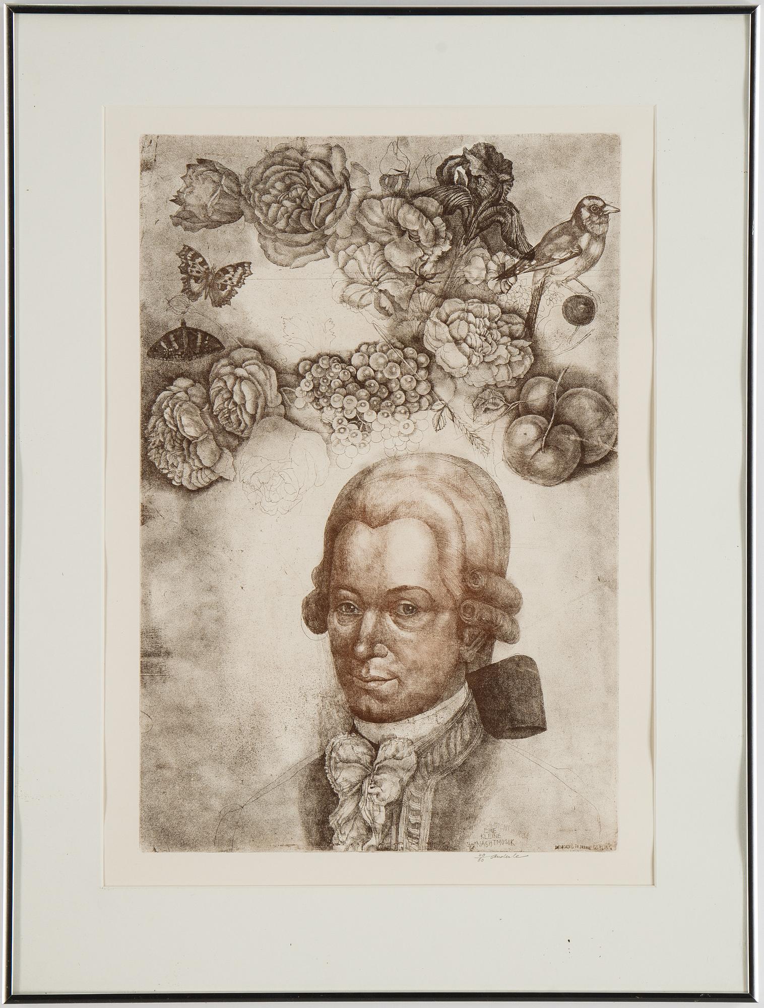 Jiri Anderle, etsning, signerad 20/60.