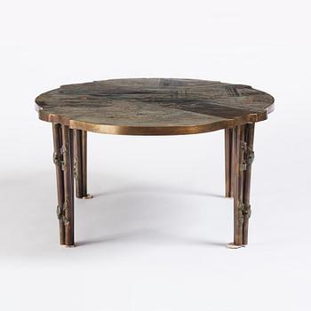 Philip & Kelvin LaVerne, a "Chang Boucher" coffee table, USA 1960s-70s.