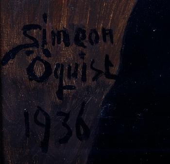 ÖQUIST, SIMEON, olja på duk, sign o dat 1936.