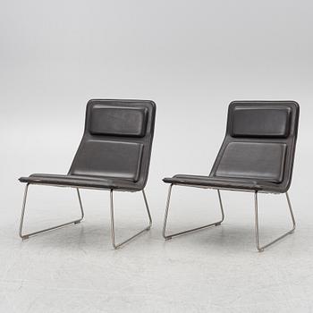 Jasper Morrison, armchairs, a pair, "Low and Pad", Cappelini, Italy,