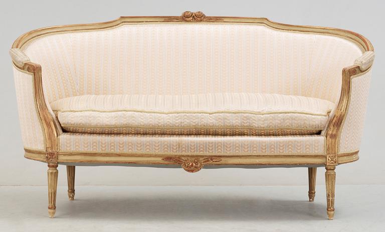 BADKARSSOFFA, gustaviansk stil, 1900-talets första hälft.