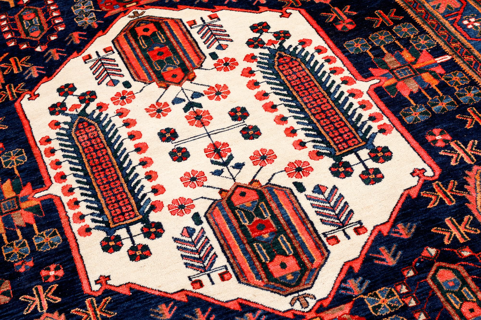 A north west persian rug, 218 x 159 cm.