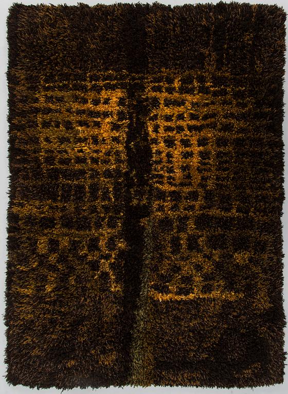 Leena-Kaisa Halme, a Finnish long pile ryijy rug for Neovius. Ca. 160 x 115 cm.