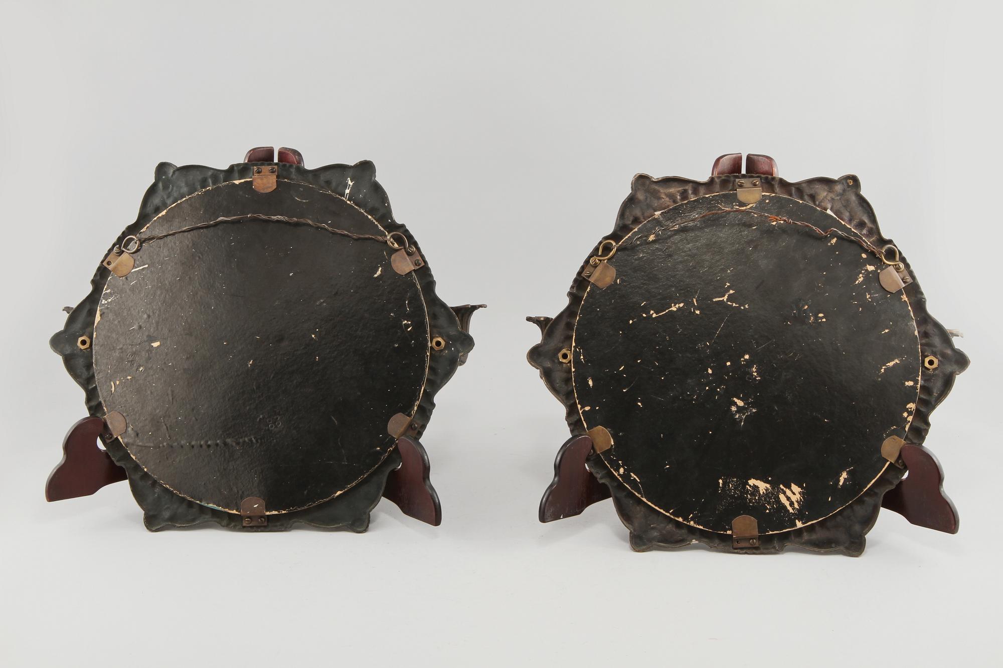 SPEGELLAMPETTER, ett par, 1920/1930-tal.