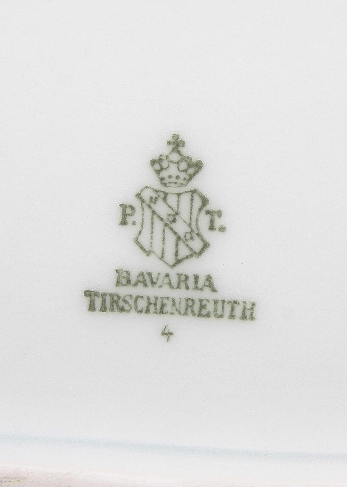 MAT- OCH KAFFE/TESERVIS, 84 delar, Tirschenreuth, 1900-tal.