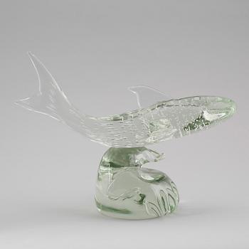SKULPTUR, glas, Sergio Rossi, Murano, Italien, signerad, 1900-talets andra hälft.