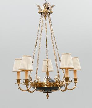 TAKAMPEL, Karl Johansstil, 1900-talets mitt. Höjd ca 70 cm.