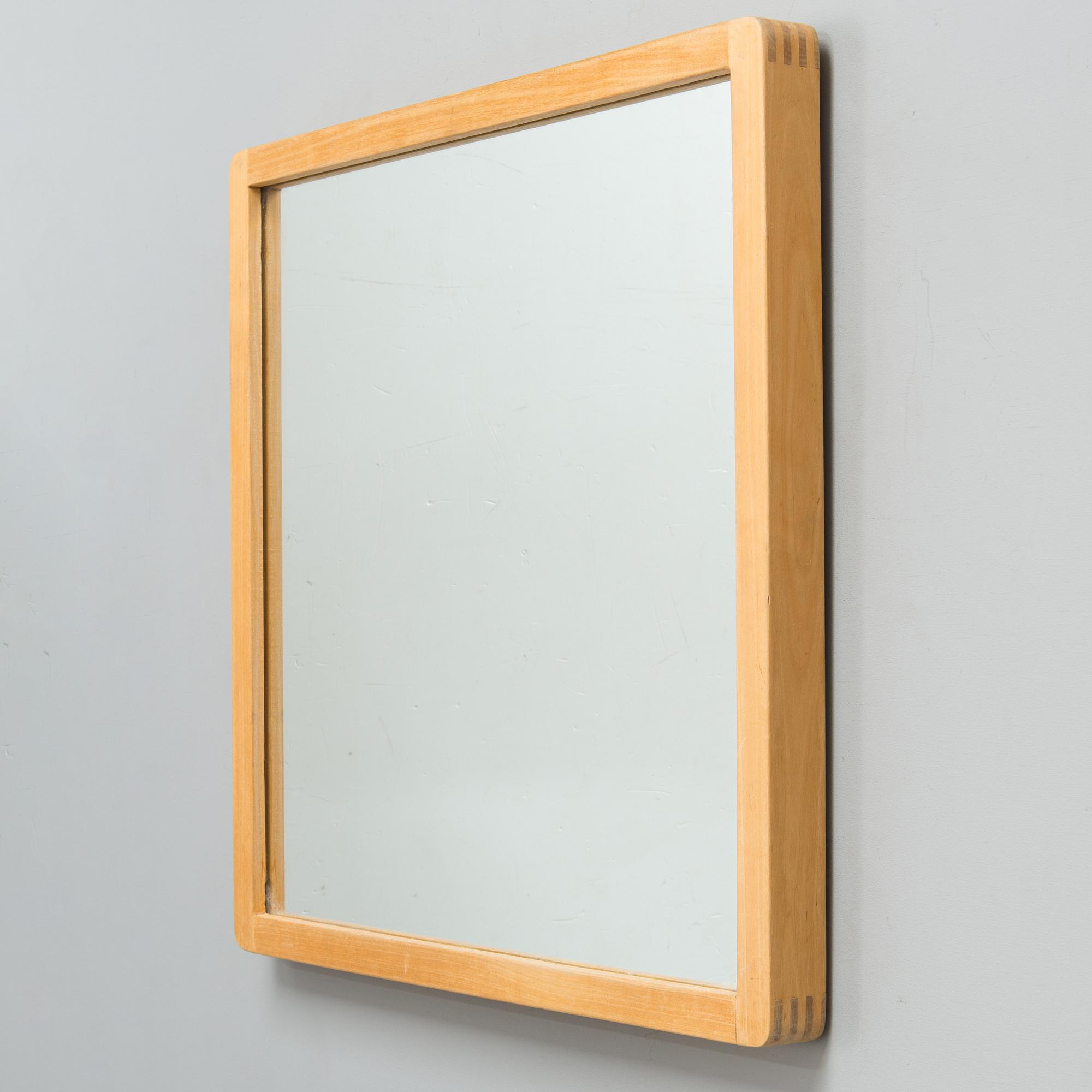 alvar aalto vintage 60s 50s スクエアミラー Alvar Aalto, A mirror, Artek, 1950s-60s. - Bukowskis