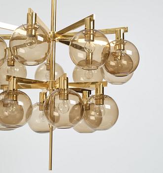 Hans-Agne Jakobsson, a chandelier model "T348/15", Hans-Agne Jakobsson AB, Markaryd 1960s-70s.