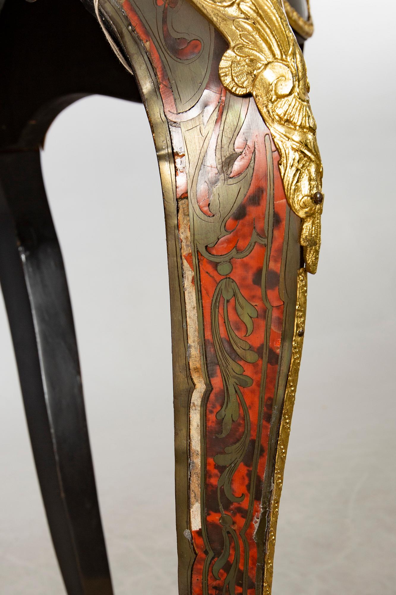 A French Louis XV style Boulle Inlay Writing Desk.
