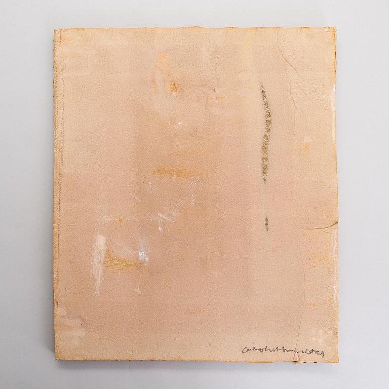 Carina Seth Andersson, laatta, keramiikkaa, signeerattu Carina Seth Andersson. 2021.