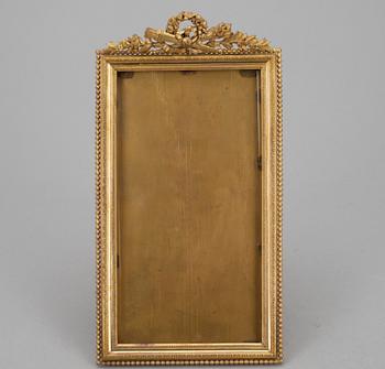 FOTOGRAFIRAM, förgylld brons och mässing, 1800-talets slut.