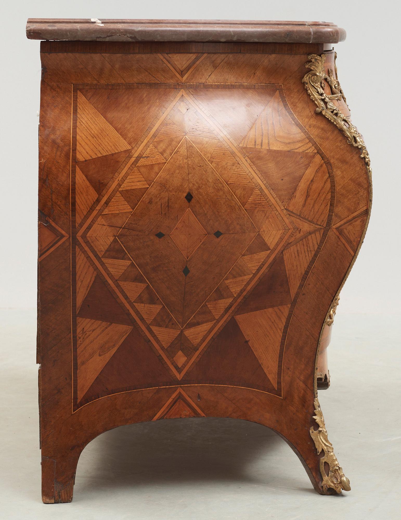 A Swedish Rococo 18th century commode.
