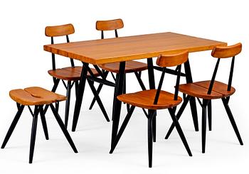 Ilmari Tapiovaara, A SIX PIECE SET OF FURNITURE.