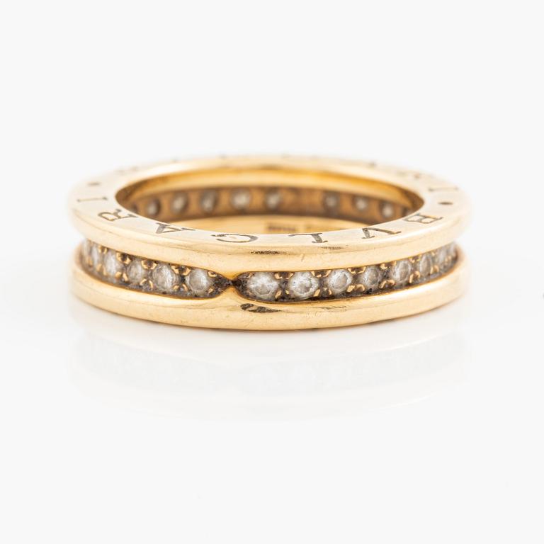Bulgari, ring, B.Zero1, 18K gold with brilliant-cut diamonds.