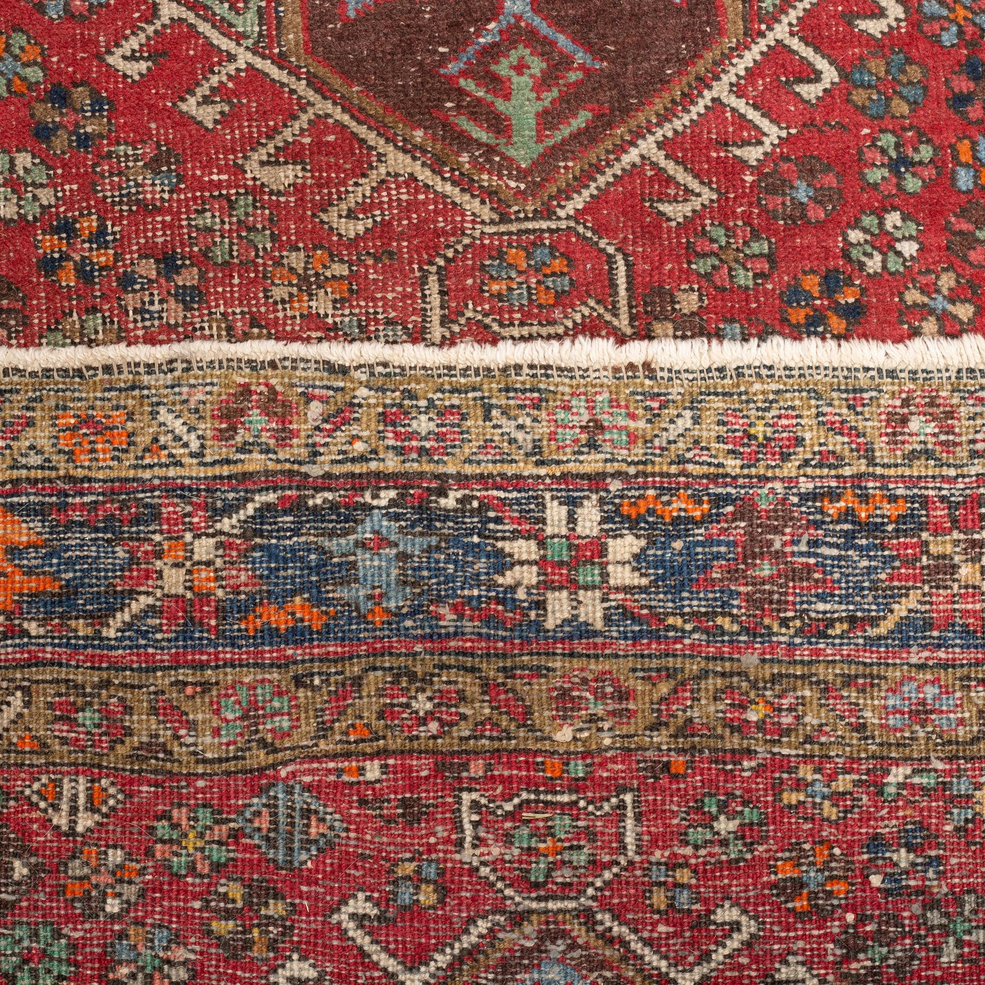 A semi-antique Karadja, probably, runner, around 362 x 86 cm.