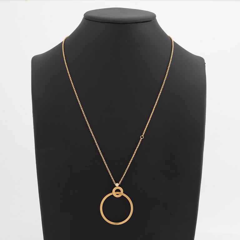 Piaget, collier, "Possesion", 18K guld med briljantslipad diamant.