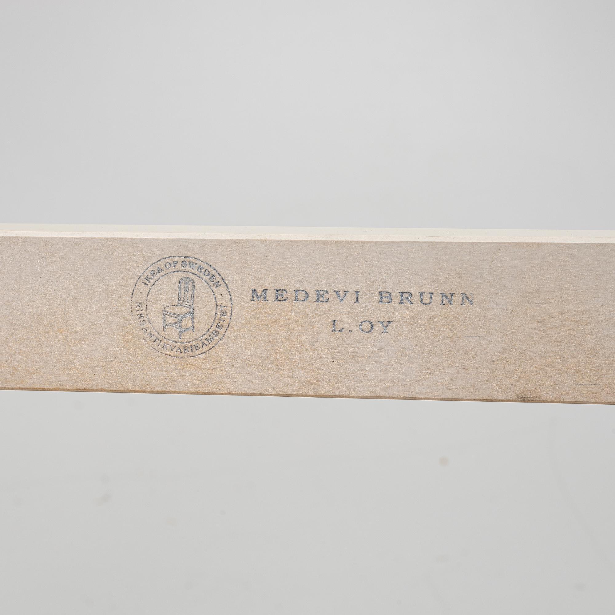 Footstool, "Medevi Brunn", from IKEA's 18th-century series, 1990s.
