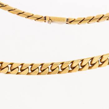 HALSKEDJA 18k guld vikt 114 gram.