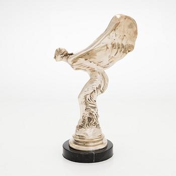 Skulptur, "Spirit of Ecstacy", symbol för Rolls-Royce, 1900-tal.