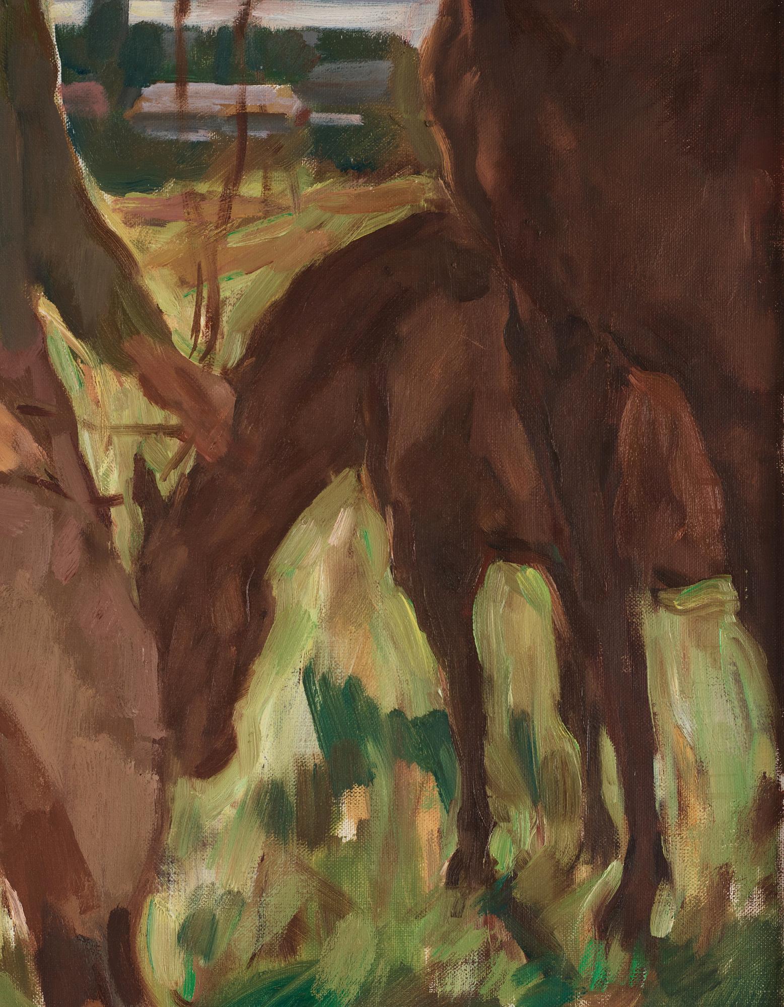 Lotte Laserstein, Young Woman with Horses (Öland).