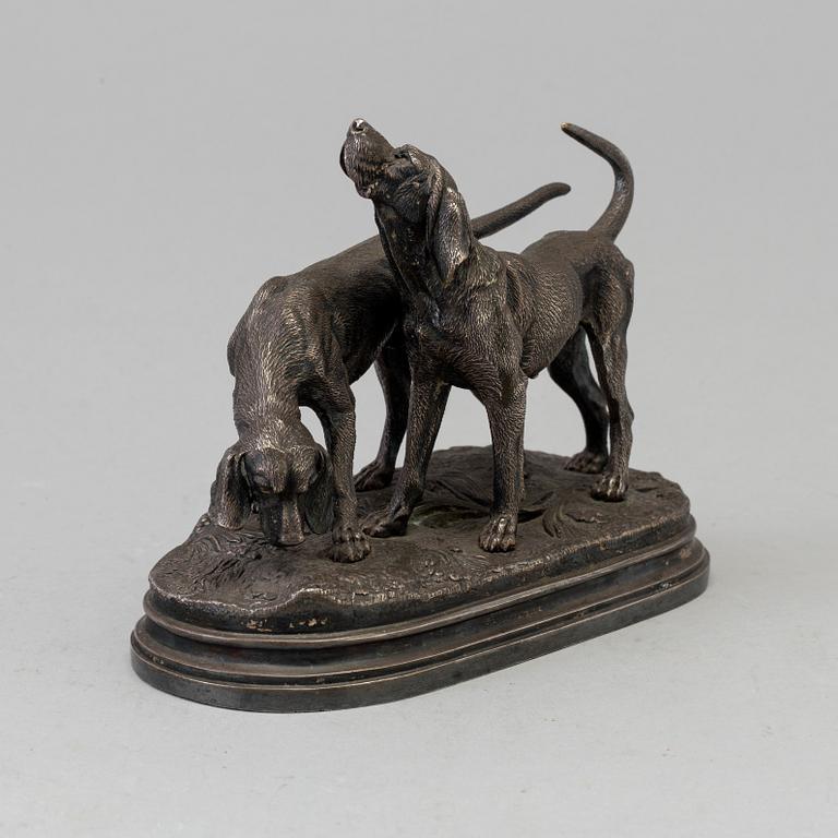 ALFRED DUBUCAND, after, metal sculpture, 19th/20th century.