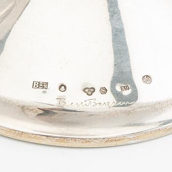 Bertil Berggren Askenström, ljusstakar ett par silver Stockholm 1972.