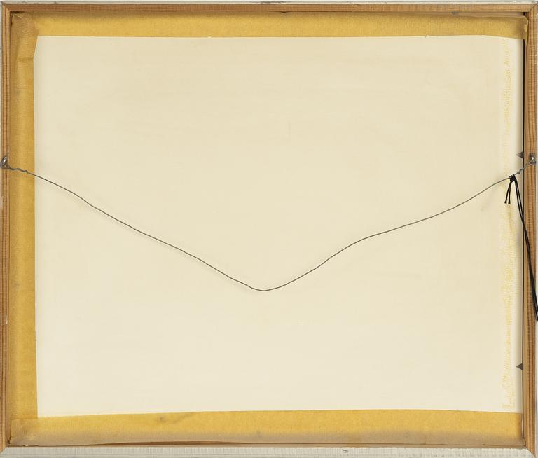 Inge Schiöler, chalk drawing, indistingtly signed.