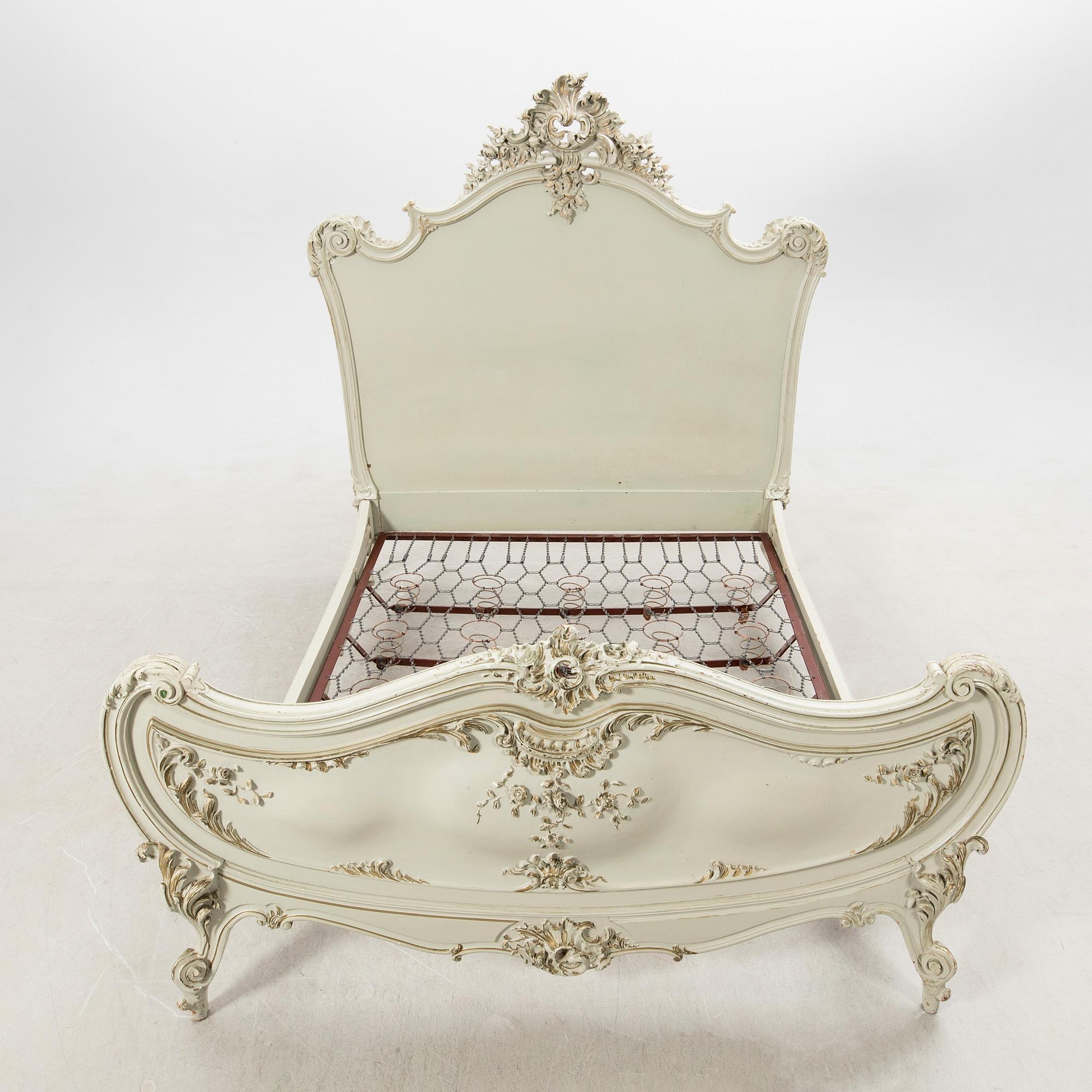 Bed in the Louis XV style, L. Malard, Paris, early 20th century.