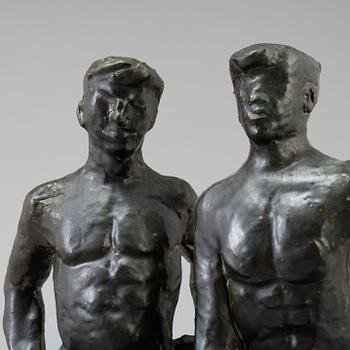 A sculpture by ALLAN EBELING in bronze, sined and dated, 20/8-31.