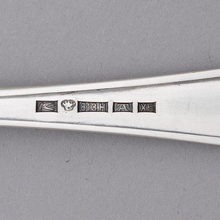 A 131-piece set of 'Suomi' silver cutlery, Suomen Kultaseppä oy/ Kultateollisuus oy, Turku 1927-1991.