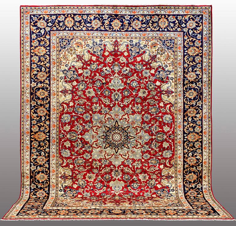 A carpet, Najafabad, ca 397 x 297 cm.