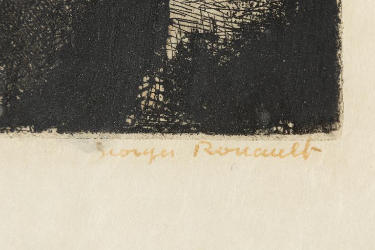 Georges Rouault, 'Fille au Grand Chapeau' from 'Réincarnation du Père Ubu'.
