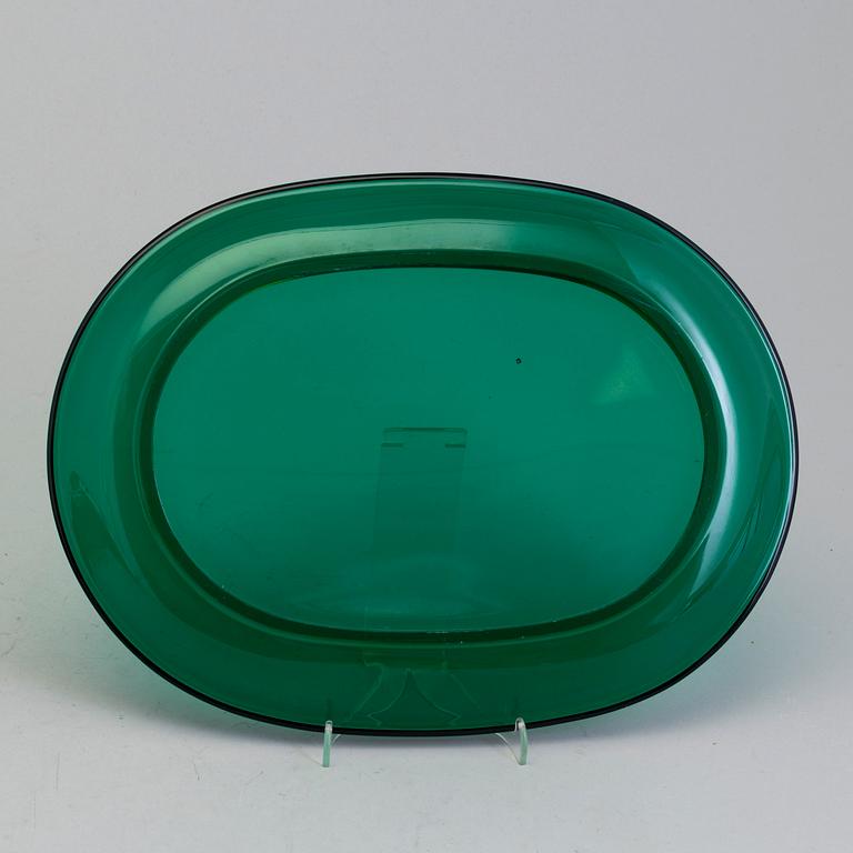Six glass plates by Josef Frank for Firma Svenskt tenn.