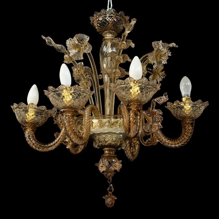 LJUSKRONA, venetiansk stil, omkring 1900-talets mitt, h 60.