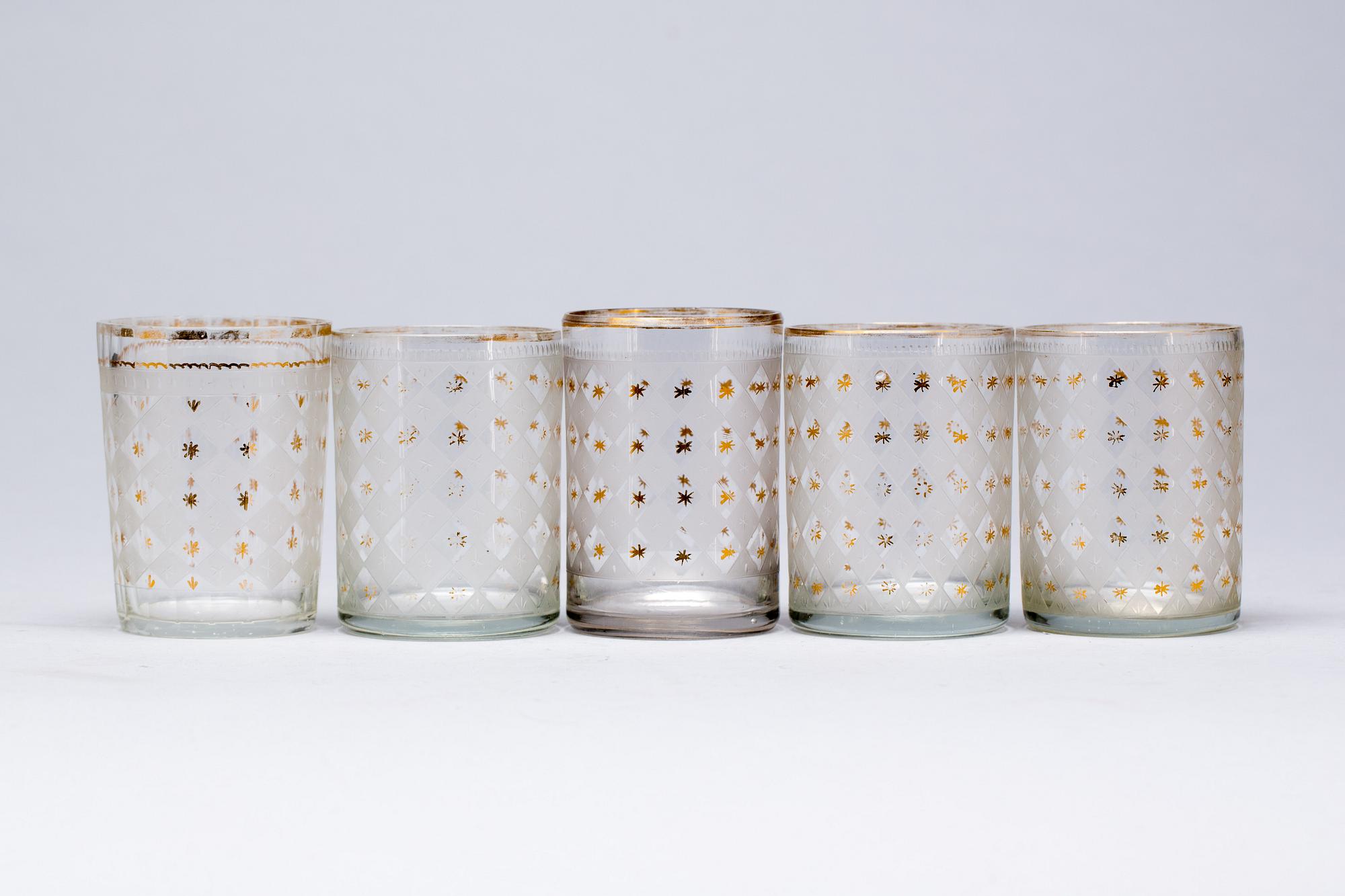 GLAS, 5 stycken, 1800-talets början.