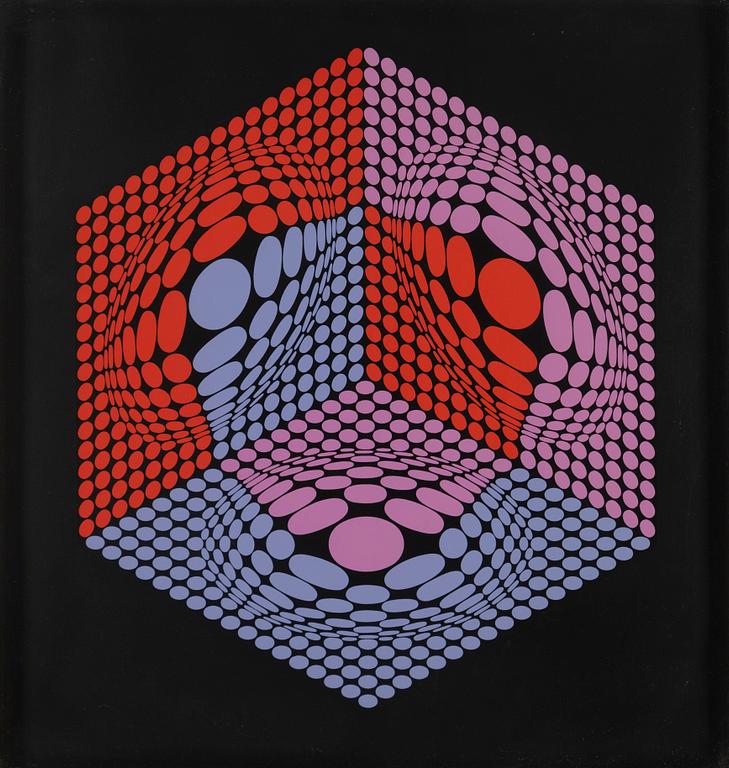 VICTOR VASARELY, silkscreen, signed 56/250.