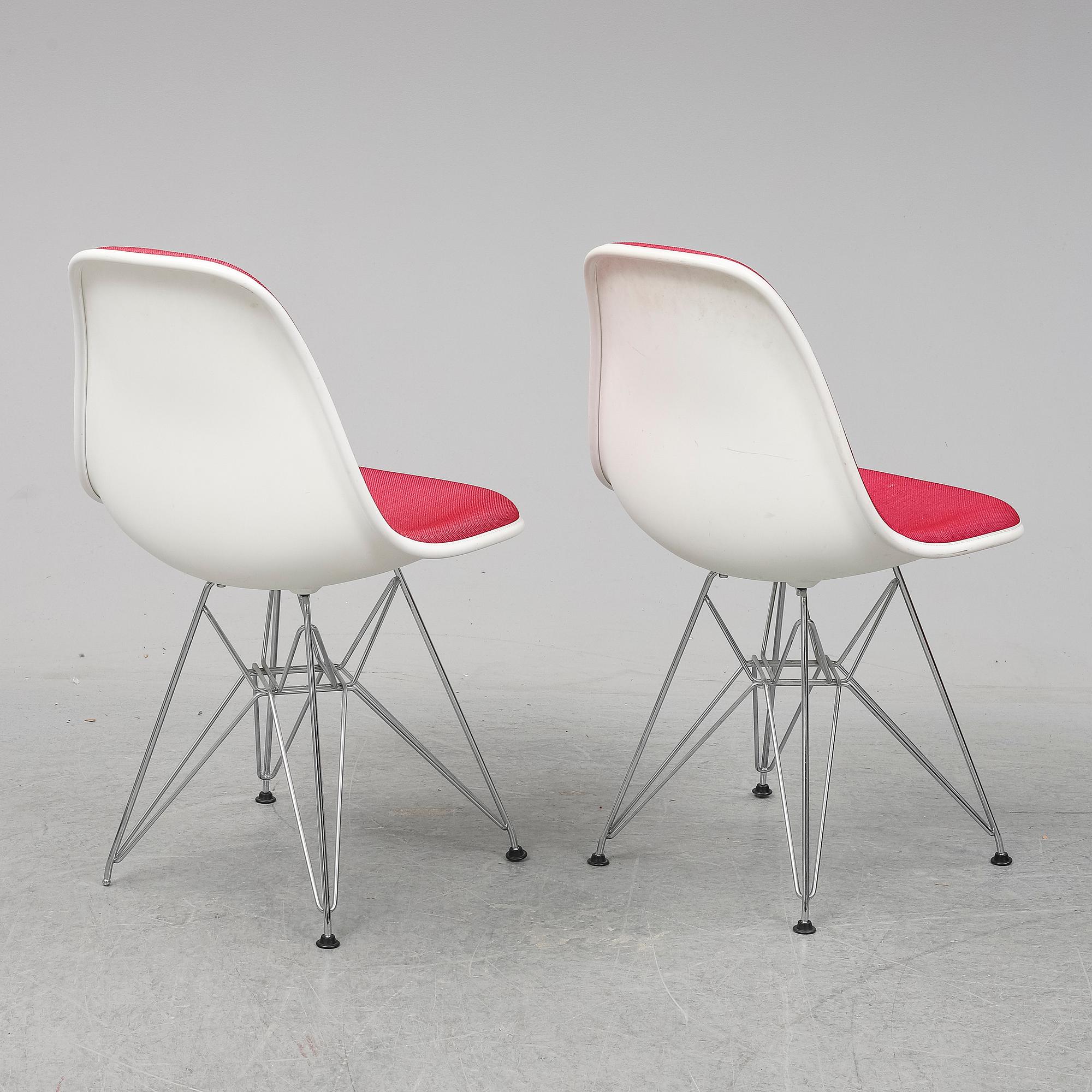 CHARLES AND RAY EAMES, six DSR chairs, Vitra, 2012.