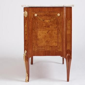 A Gustavian commode by Georg Haupt (master in Sockholm 1770-1784).