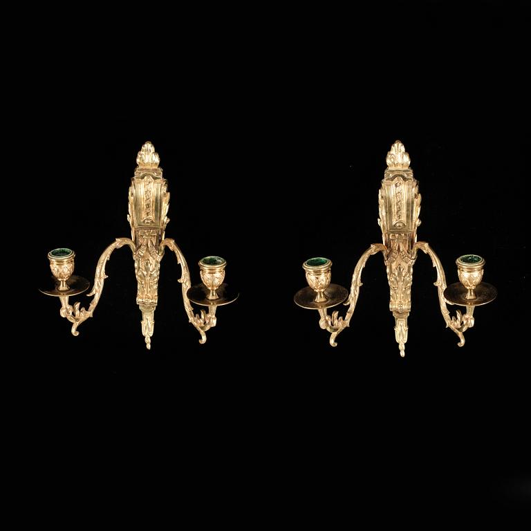 APPLIQUER, ett par. Troligen Ryssland. Omkring sekelskiftet 1900.