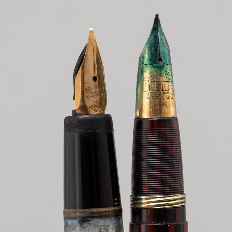 Two pens, Mont Blanc and Fib, 20th century.