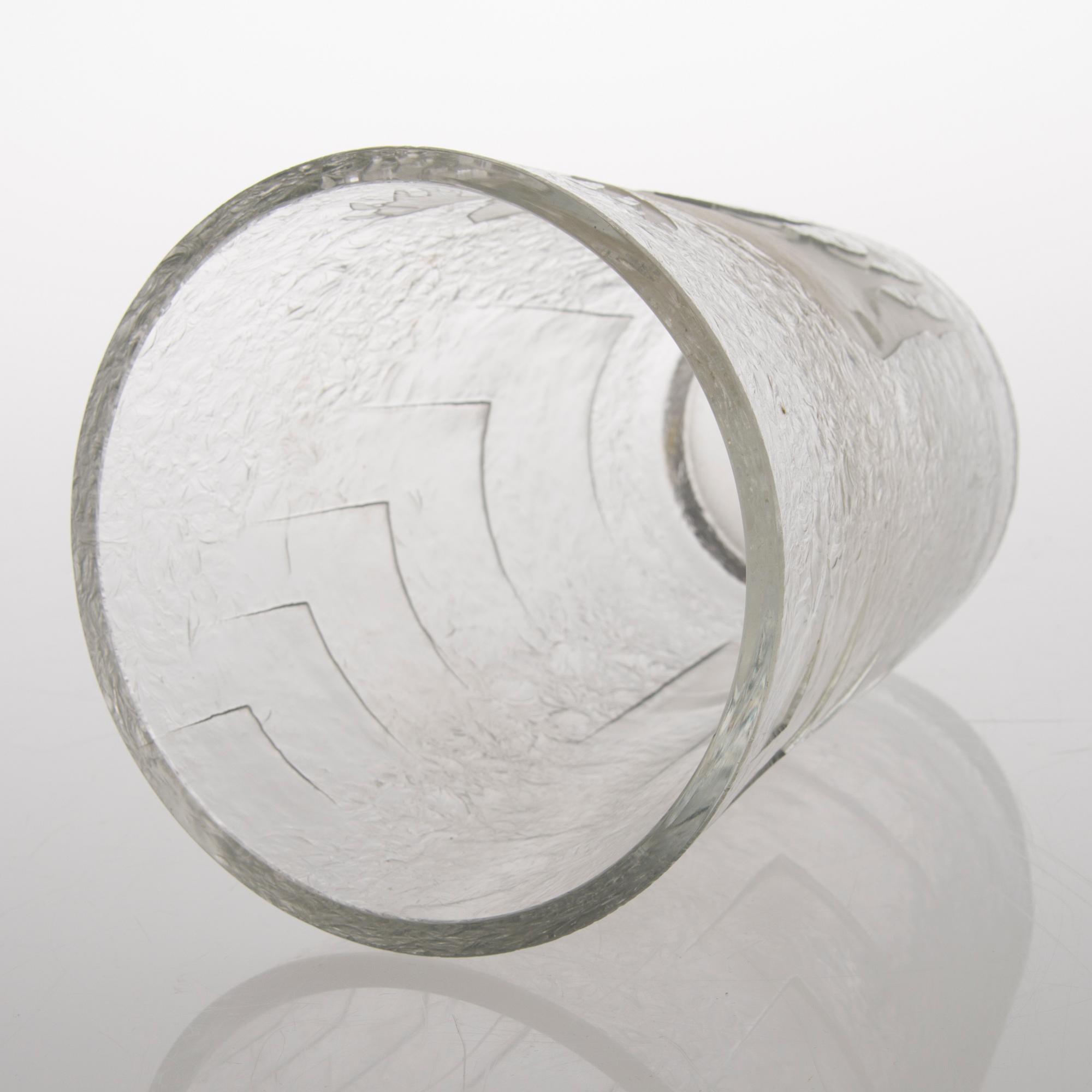 FRANS RANTANEN, maljakko lasia, signeerattu F. Rantanen -38 Karhula.