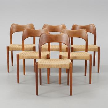 STOLAR, 6 st, Niels O Møller, J L Møller, Danmark, 1960-tal.