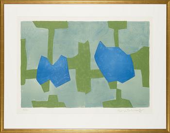 Serge Poliakoff, färglitografi, signerad och numrerad 16/80.