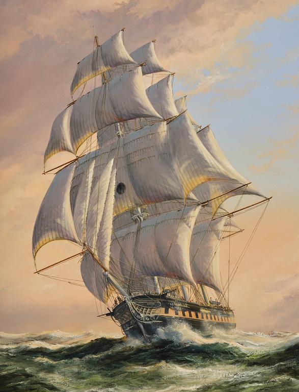 John Bentham Dinsdale, "Oxford" of the Black Ball Packet Line.