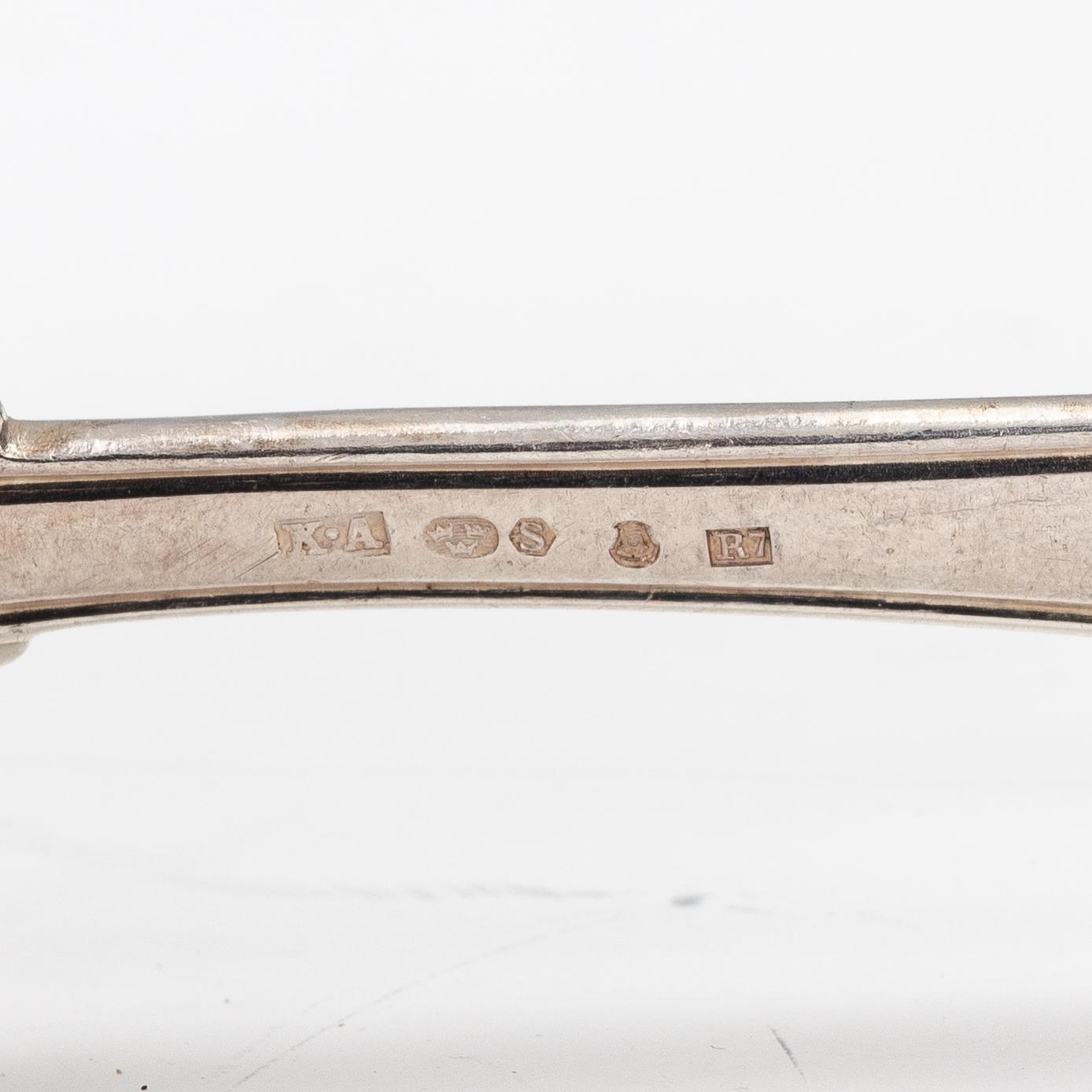 A 71-piece silver flat ware set, K.andersson, Sweden, Stockholm, 1916-17.