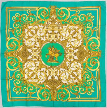 Hermès, a 'Les Tuileries' silk scarf.